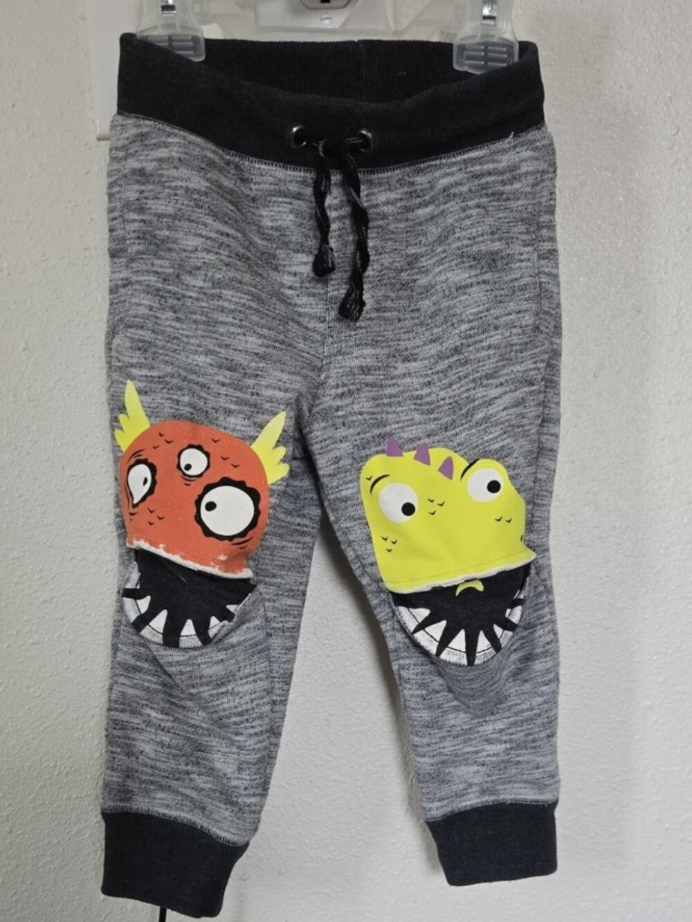 Sweatpants with Neon Monster Knee Little Pads